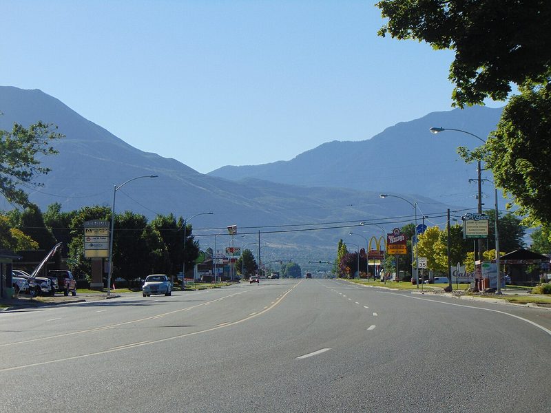 Main Street looking east in American Fork, Utah