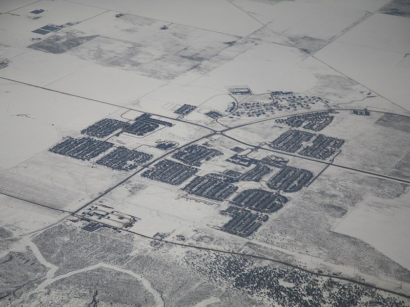 Eagle Mountain, Utah landscape and neighborhoods under open sky