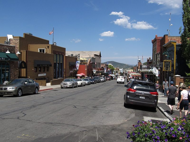 Historic Main Street in Park City, Utah
