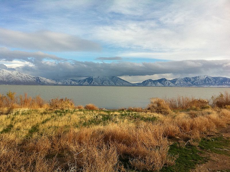 Lake view near Saratoga Springs, Utah